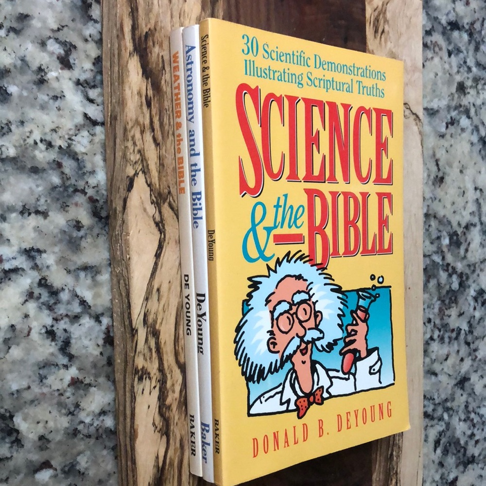 Homeschool lot Weather, Astronomy, Science & the Bible lot of 3 books